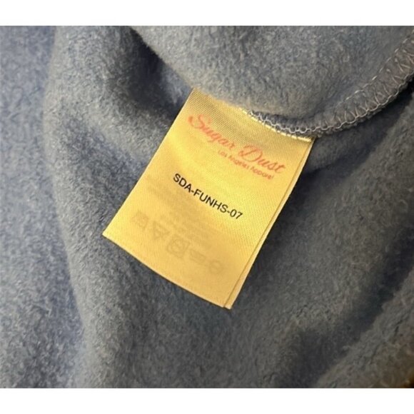 Sugar Dust Sweatshirt XS Cornflower Blue Tassel Fringe Boho Pullover Los Angeles - Picture 4 of 7